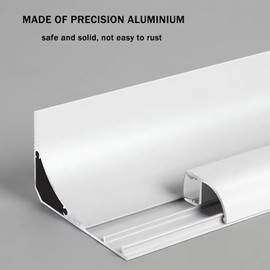 5PACK 1 Meter Led Aluminum Profile Light Linear, Led Channel Holder for Corner Ceiling Floor Wall Washer Decor Lighting(Black)