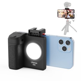 Ulanzi Smartphone Holder for Selfies, Smartphone Grip with Photography Light, Smartphone Holder for Tripod
