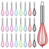 24 Pcs 8 Inch Whisks Bulk for Cooking, Silicone Whisks