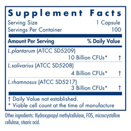 Allergy Research Group Lactobacillus Supplement - Probiotics for Men & Women, Digestive Health, Gut Health, Vegetarian Capsules - 100 Count