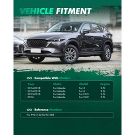 SCITOO 4Pcs 6 Holes Fuel Injector Fit for Mazda for 3 for 2014 2015 2016 2017 2018, for Mazda for 6 for 2014 2015 2016, for Mazda for CX-5 for 2015 2016, for Mazda for CX-9 for 2016, PY0113250 FJ1288