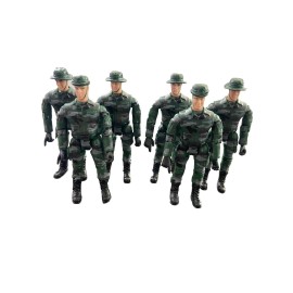 World Peacekeepers CLICK N PLAY WORLD PEACEKEEPERS SOLDIERS SET LOT OF 6 MILITARY INFANTRY 3 3/4”