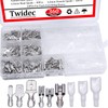 Twidec/360Pcs 2.8/4.8/6.3mm Quick Splice Male and Female Wire Spade Connector