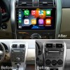 NAVITROEY Apple Carplay For Toyota Corolla 2009-2013 Car Stereo Radio