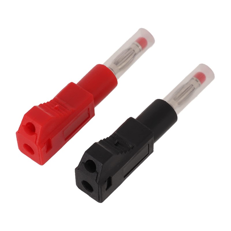 Banana Plugs, 10pcs Black and Red Stackable Banana Plugs Insulated