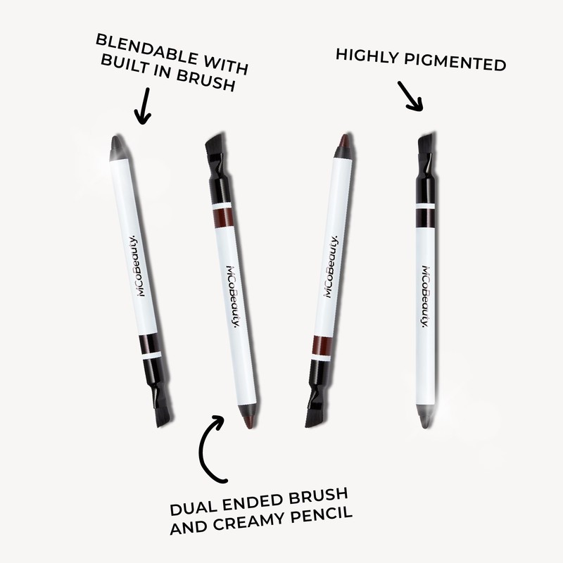 MCoBeauty Dual Ended Pro Eyeliner Pencil & Smudge Brush -
