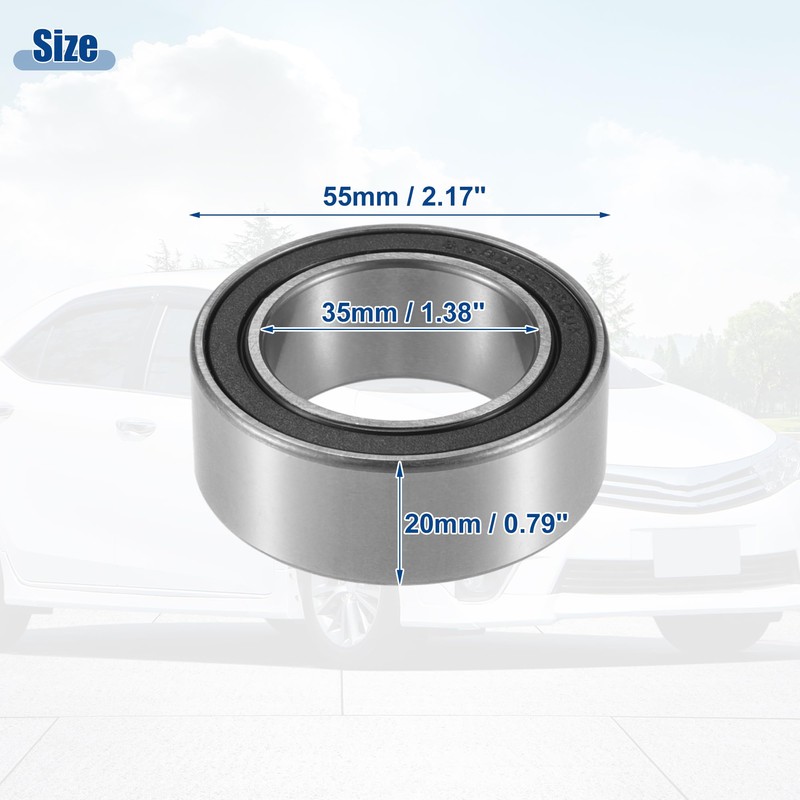 X AUTOHAUX Universal Car A/C Compressor Clutch Bearing 35x55x20mm -