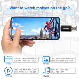 THKAILAR USB C Stick 512GB Memory Stick,USB 3.1 Flash Drive 2 in 1 Dual Type-C OTG Thumb Pen Drive USB-C Key Data Storage for Android phones/PC/Tablets/TV/Laptops