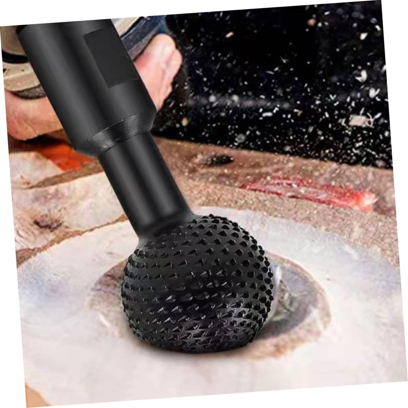 Ipetboom Sphere Rotary Burr for Woodworking Angle Cutter Tool Round