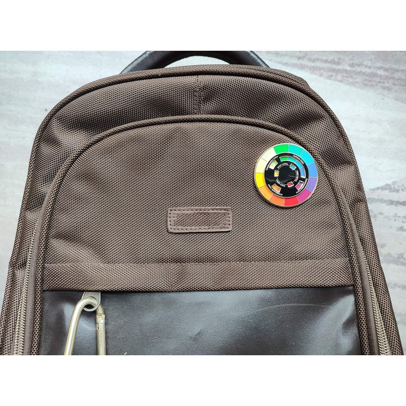 Creative Color Wheel Enamel pin, The Spinning Wheel Moves Nicely，Color