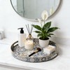 Fuukou Round Serving Tray with Handles - Boho Coffee Table