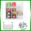 SUZLON 3Pack Adjustable Freezer Organizer Bins - Stackable & Hanging