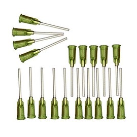 Industrial Dispensing Needles with Luer Lock 14 Ga x 1 Inch Length, Blunt Tip, Screw Interface,Pack of 100