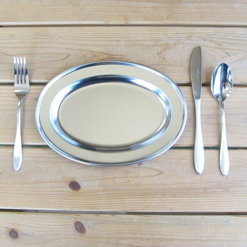 Nagao 92110 Tsubamesanjo Oval Plate, 10 Inches, 9.7 inches (24.6