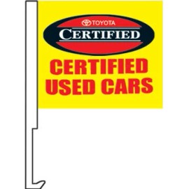 novo Toyota Certified Clip On Car Flag. Qty 6.