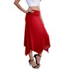 PrinStory Women's Skirt Elastic Waist Summer Skirts Flared A-line Midi