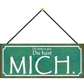 Schatzmix Tin-Plate Sign, Sheet metal, Multicoloured, 27x10 cm