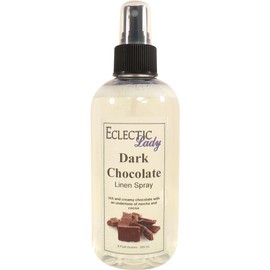 Dark Chocolate Linen Spray (Double Strength), 16 ounces - Eclectic Lady Sheet and Linen Spray - No Artificial Colors, Parabens, or Preservatives - Long-Lasting Scent for Bed, Fabric & Pillow