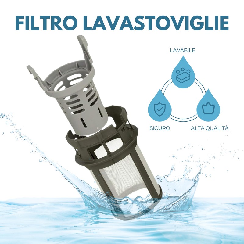 Complete Dishwasher Filter Compatible with Hotpoint Ariston Indesit - C00256571