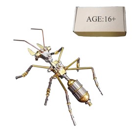 MindXplore 3D Insect Brass Puzzle, Steampunk Little Ant Model, Puzzle DIY Craft Kit, Great Gifts for Teens and Adults (100PCS+)
