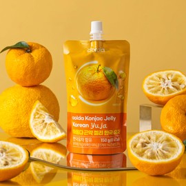 JeollaNamdo THE KITCHEN OF KOREA AOLDA Trinkbares Konjac | 150g x 10er | Kalorienarm, Zuckerfrei, vegan & ballaststoffreich | Gesunder Snack f??r Di?t, Sport & Alltag | S?ttigend & Lecker (Yuza)