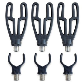 TJR Tackle 6pc Rod Rest heads Inline Front & Rear Butt Rod Pod Rest