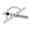 WRS Precision Protractor with Adjustable Rail, 10-170°, Rust-Proof, Matt Chrome,