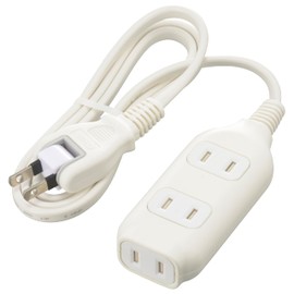 Ohm Electric HS-T31MGW22 00-1673 Power Strip with 3 Outlets, Magnet, White, 3.3 ft (1 m)