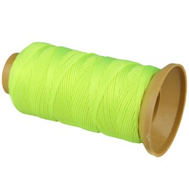 Twisted Nylon Line Twine String Cord for Gardening Marking DIY Projects Crafting Masonry (Fluorescein, 1.5mm-328 feet)