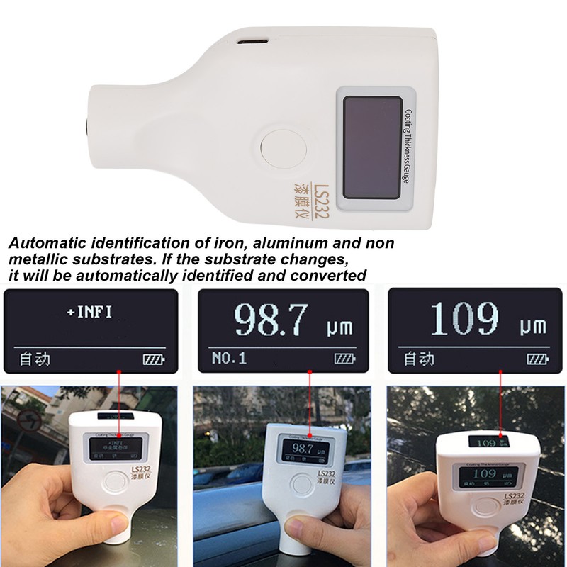 Coating Thickness Meter LS232 Low Temperature Resistant High Accuracy Paint