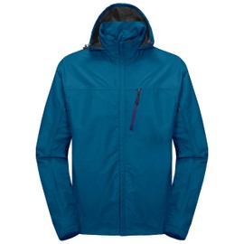 Little Donkey Andy chamarra impermeable para hombre, para exteriores, ligera, con capucha, para senderismo, golf, viajes, pesca, azul, talla XXL, A4.blue, XX-Large