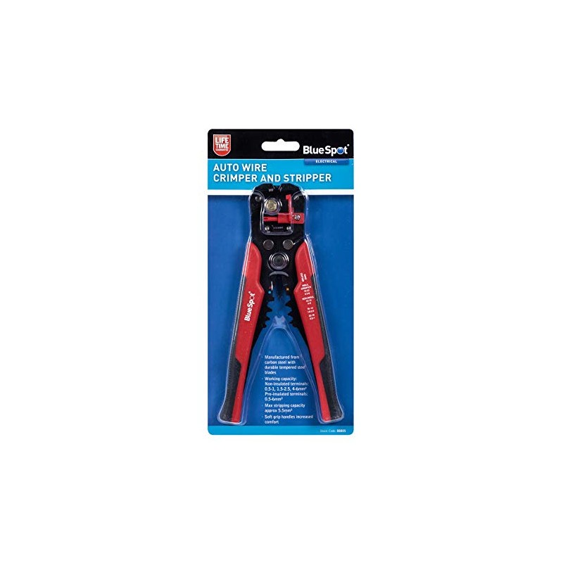 BlueSpot Tools 8805 Auto Wire Crimper and Stripper