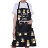 ENSIANTH Penguin Apron Penguins Cooking Apron With Pockets I Just