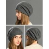 jaxmonoy Cashmere Slouchy Knit Beanie Hat for Women Winter Soft