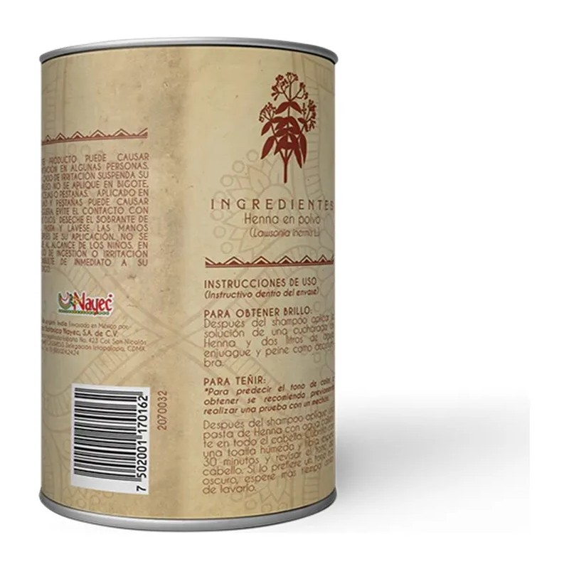 Henna Original De La India 2 Pzs De 150g