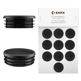 10 pcs. end cap for inch pipe 1" black round plug end caps pipe plugs