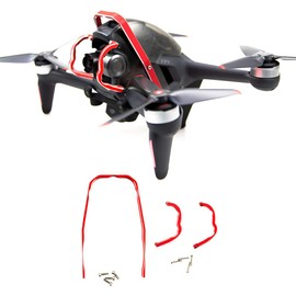 YAAAM DJI FPV Guard Bumper Aluminum (Red)