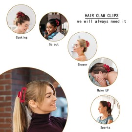 SinPinEra SinPinEra Hair Claw Clips for Women and Girls,4PCS Large Medium and Small Fit Thin Hair and Thick Hair,Strong Hold Jaw Clips for Femal Hair Styling Accessories