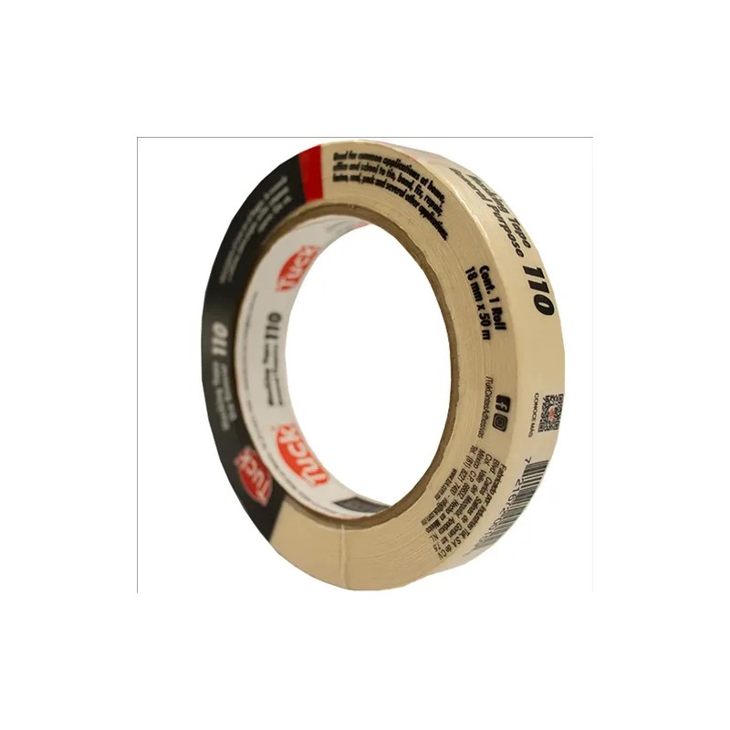 Cinta adhesiva de enmascarar Tuk 110 18X50 color blanco 50m