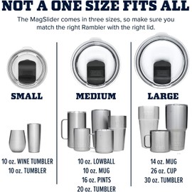 YETI Rambler Magslider Lid, Black, Medium
