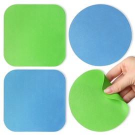 Aixoom Rubber Jar Opener Pads Set of 4, Round Heat-insulated Non-Slip Gripper Pads for Jars, Kitchen Tool for Easy Opening (Circle and Square)