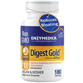 Enzymedica Enzymedica - Digest Gold with ATPro, High Potency Enzymes for Optimal Digestive Support, 180 Capsules