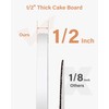 Kootek Cake Boards Drums 10 & 12 Inch Round, 1/2"