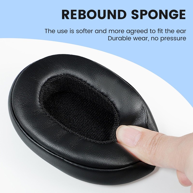 Replacement Headphone Ear Cushions compatible with Skullcandy Crusher Wireless/Evo/ANC, Hesh3