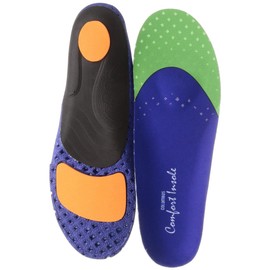 Columbus Comfort Sports Men's Insole, Blue, L