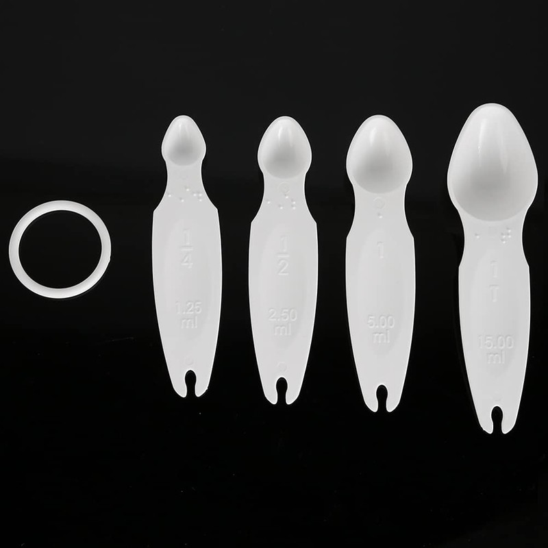 Shipenophy Measuring Spoon Sets, Measuring Cup Portable Braille Measuring Cup