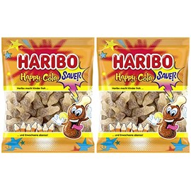 Haribo Happy-Cola Sauer (Sour) Gummy Candy 2-Pack (2 x 175g)