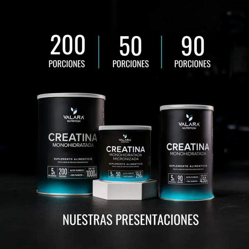 Creatina Monohidratada Micronizada en Polvo Valara | Alta Pureza Certificada