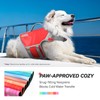 VIVAGLORY Neoprene Dog Life Jacket, Dog Buoyancy Aid for Swimming