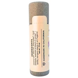 LB Love Organics Plastic Free Lip Love | Jumbo Organic Lip Balm | Organic Beeswax and Plant Based | Zero Waste Natural Lip Balm (Orange Cream)